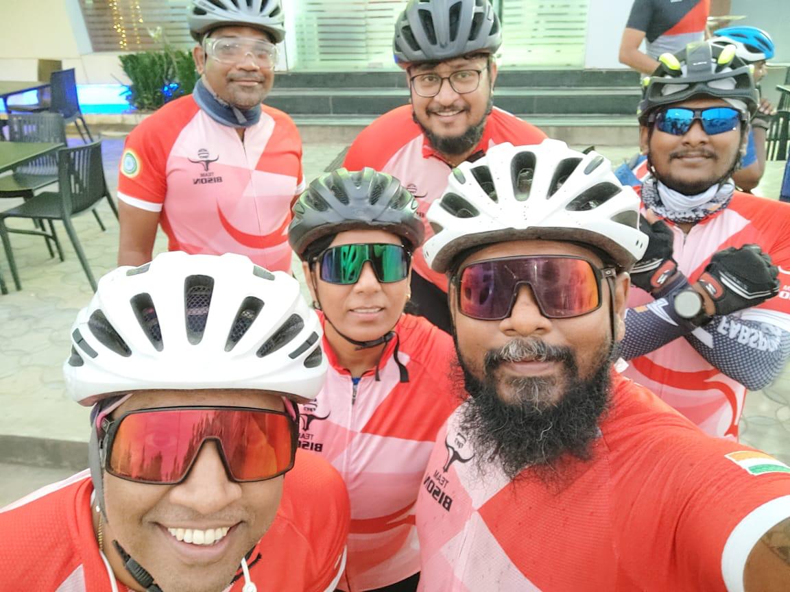 Red jersey selfie